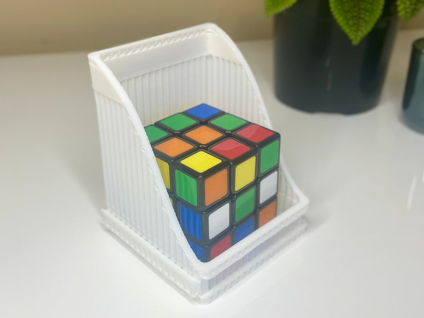 Angled-wall Module Desk Part (8x8x10cm)